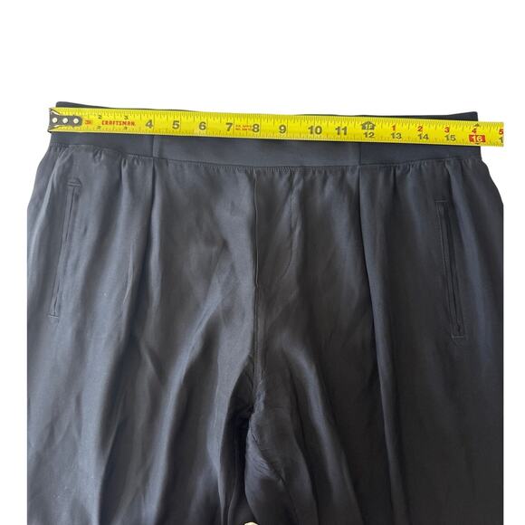 ATM Anthony Thomas Melillo Black 100% Silk Jogger Pants Medium - Picture 8 of 10
